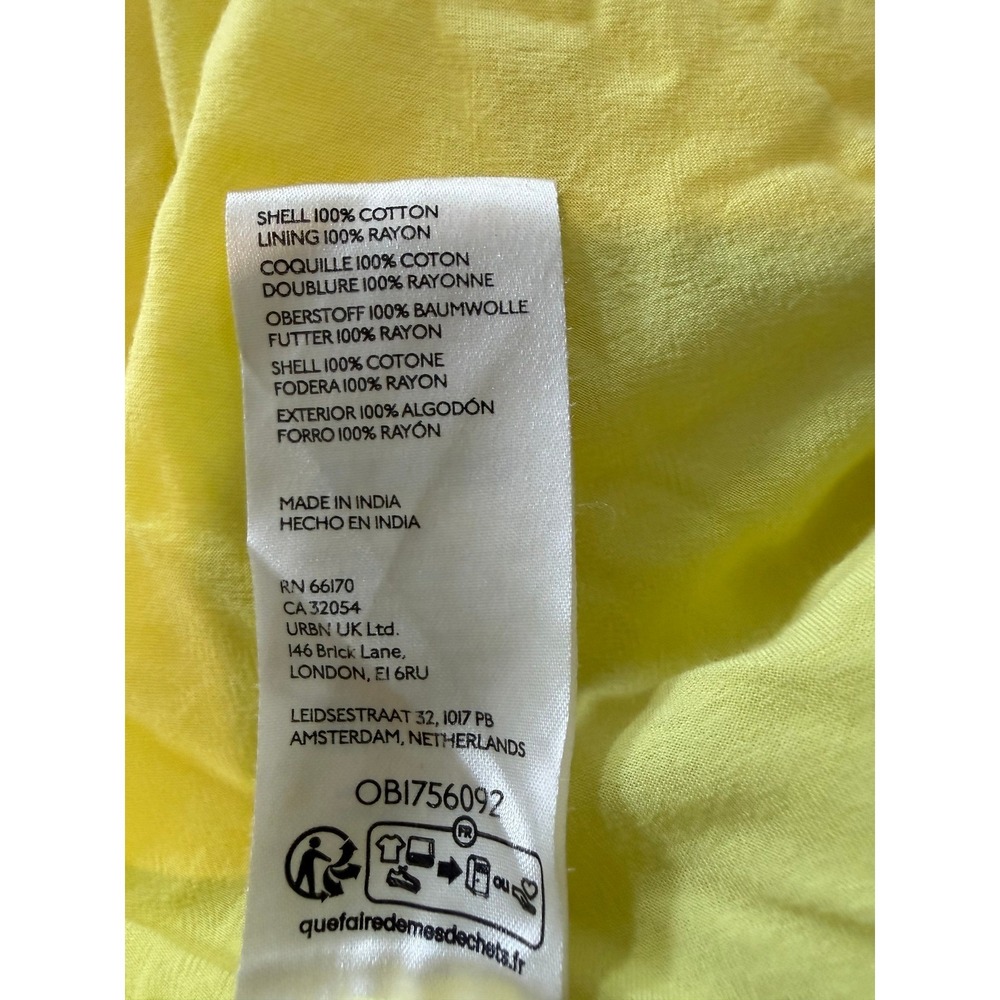 Anthropologie Women's Maeve Yellow One-Shoulder Maxi Dress - Picture 10 of 10